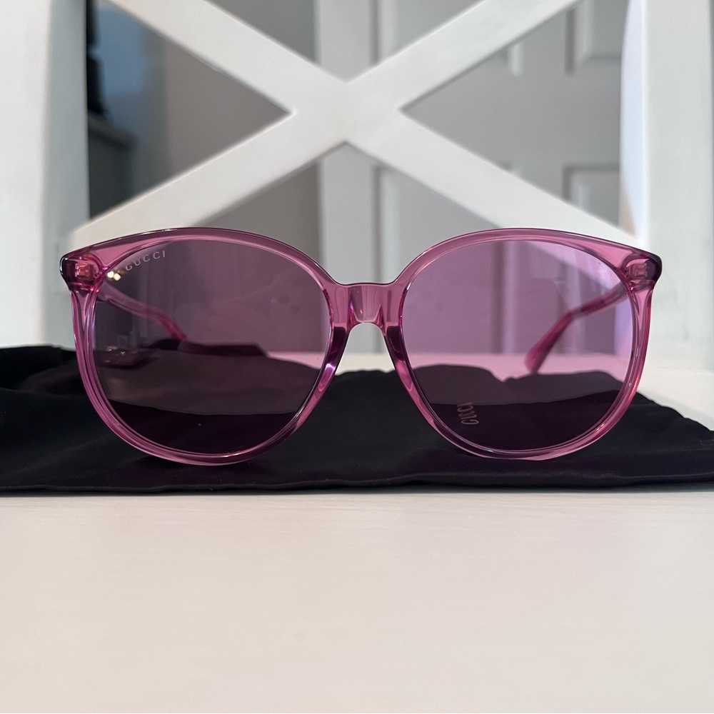 GUCCI PINK SUNGLASSES